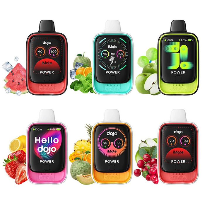 Dojo iMate X 20K disposable vape with HD LCD screen and puff counter