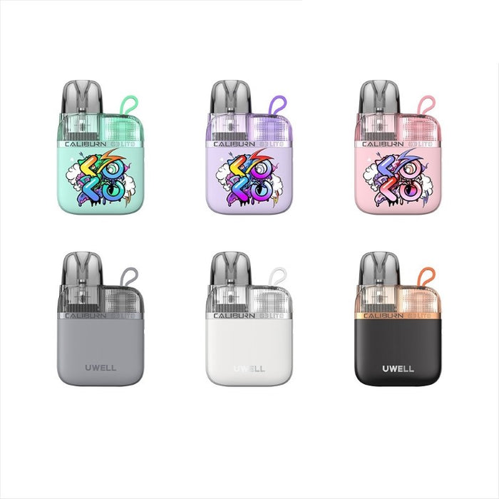 Uwell Caliburn G3 Lite KOKO pod system kit with 1200mAh battery and 2.5ml vape juice capacity