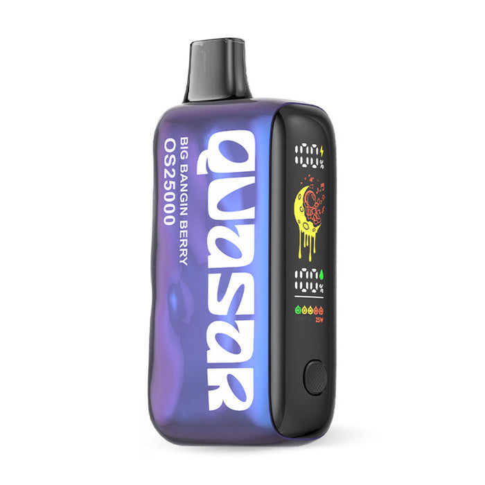 Lost Mary Quasar OS25000 vape offering 25,000 puffs with various exciting flavors including Aquarius, Big Bangin Berry, and more.