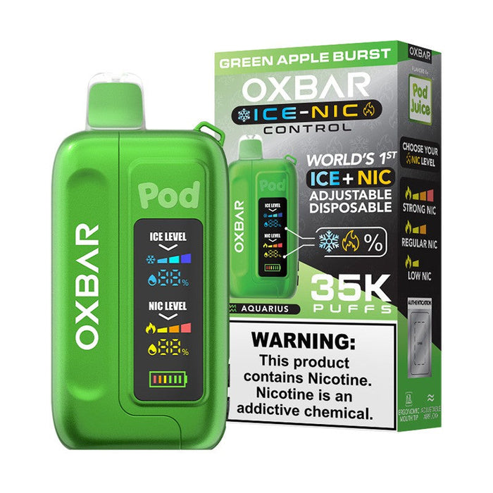 First-ever customizable disposable vape by Pod Juice and OXBAR for personalized vaping experiences.