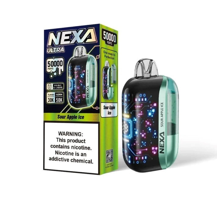 Discover the Nexa Ultra 50000, a high-performance disposable vape with 50,000 puffs, at VapeNear online vape store.