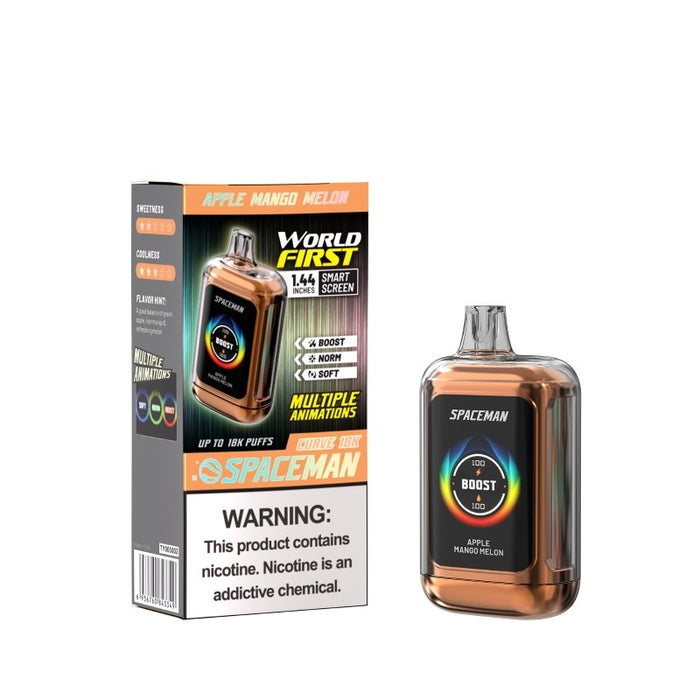 Spaceman Curve 18K Disposable Vape – A high-performance vape with 18mL e-juice, dual mesh coils, and a sleek design. Perfect for MTL vaping. Shop at VapeNear.
