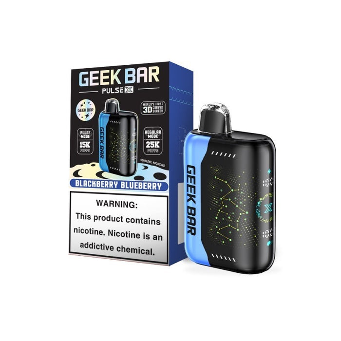 Geek Bar Pulse X 25K Disposable Vape with dual-core processor and VPU technology for enhanced performance and control.