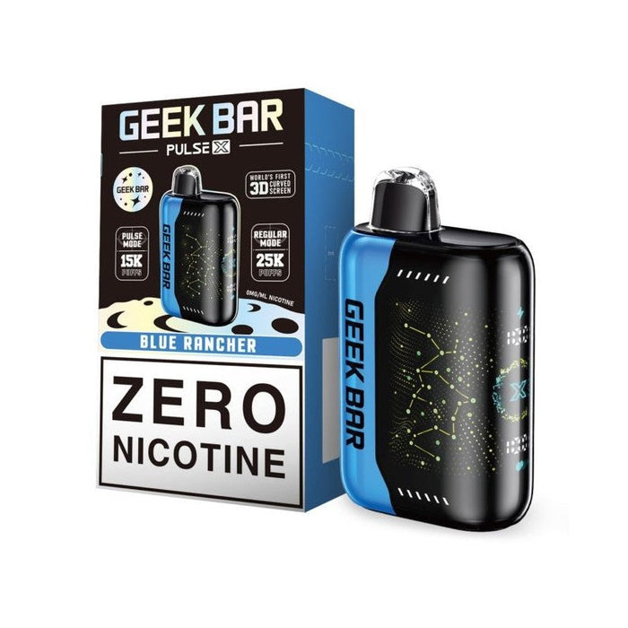 Experience nicotine-free vaping with the Geek Bar Pulse X 25K, featuring a dual mesh coil system and customizable airflow for a smooth and flavorful experience.