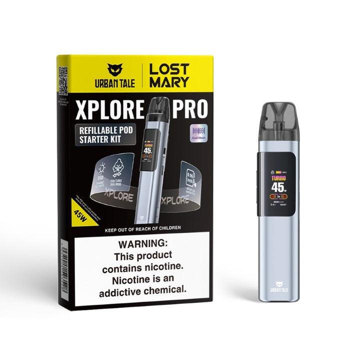 Lost Mary Xplore Pro Pod System – A compact and stylish pod kit with 2mL capacity, Type-C charging, and airflow control. Shop the latest vape kits at VapeNear.