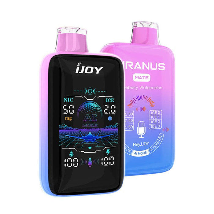 AI-powered iJOY Uranus Mate 40K featuring adjustable nicotine and ice control.