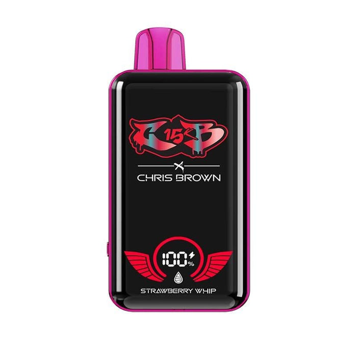 Experience the Chris Brown CB15K Disposable Vape Kit, offering 15,000 puffs and enhanced flavor with reinforced mesh coils.