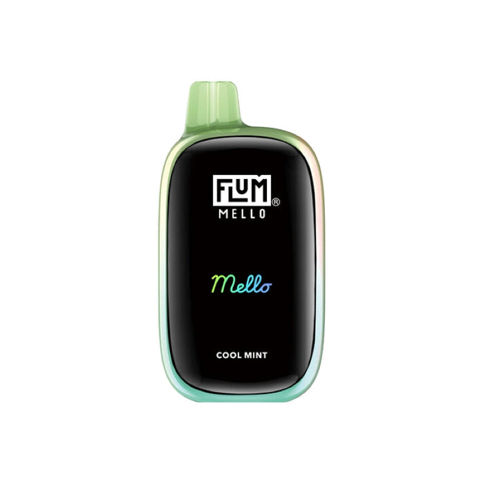 Flum Mello 20000 Disposable Vape featuring vibrant strawberry, watermelon, and mint flavors at MistVapor.