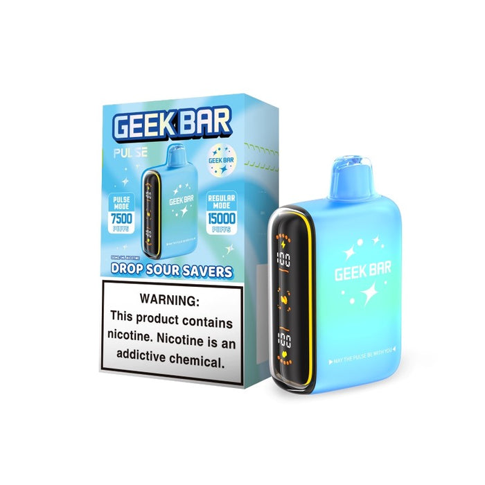 High puff disposable vape with LED display and Pulse Mode – Geek Bar Pulse 15K Savers Edition for flavor lovers