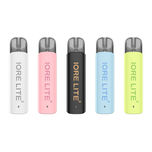 Eleaf IORE LITE 2 Pod Kit in stylish macaron tones with compact design for on-the-go vaping.