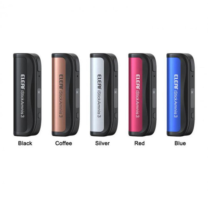 Compact and durable iStick Amnis 3 Battery 900mAh for everyday vaping needs.