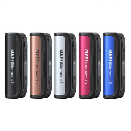 Eleaf iStick Amnis 3 Battery showcasing sleek design with zinc alloy construction.