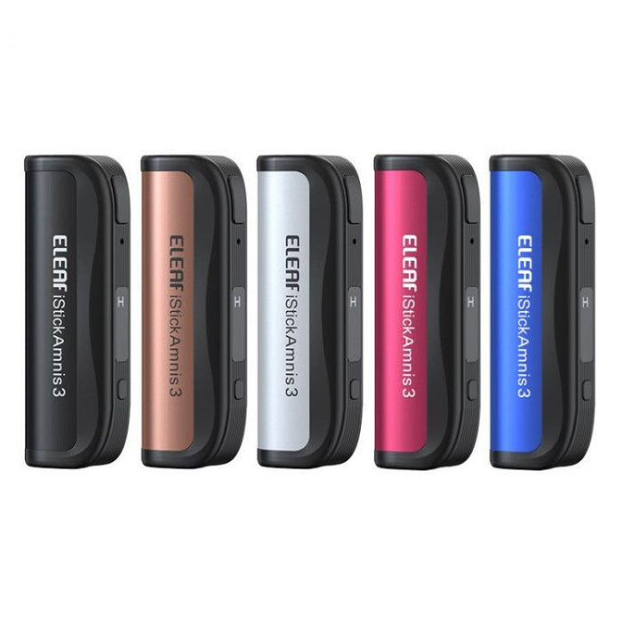 Eleaf iStick Amnis 3 Battery showcasing sleek design with zinc alloy construction.