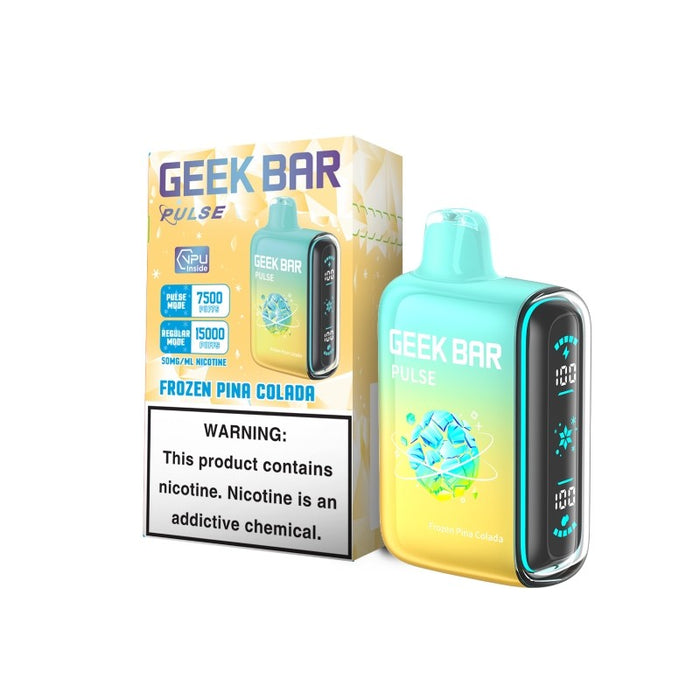 Shop Geek Bar Pulse 15000 Frozen Edition for dual mesh coils and 5% nicotine strength at Vapenear.