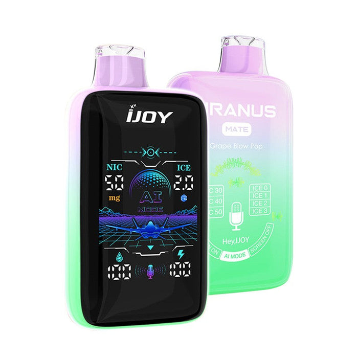 Rechargeable 1100mAh battery in the iJOY Uranus Mate 40K ensures lasting power.