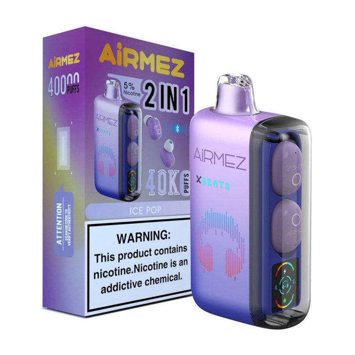 Buy AiRMEZ Xbeats 40K at VapeNear – a disposable vape combining 40,000 puffs and high-quality Bluetooth audio.