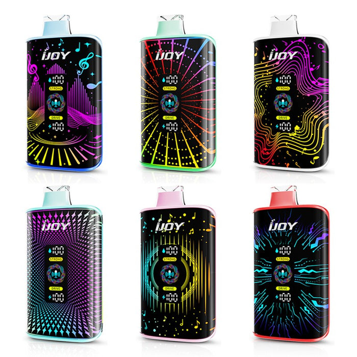 iJOY Bar SD40000 AI-controlled disposable vape with 20ml e-juice capacity.