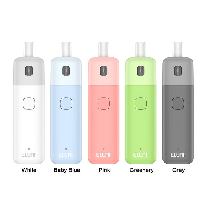 Stylish Eleaf IORE Crayon Pod Kit featuring a 0.8ohm mesh pod for rich flavor.