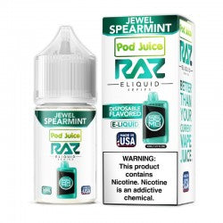 Pod Juice RAZ Disposable Collab Nic Salt E-juice 30ml