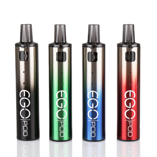 Joyetech eGo Pod Kit 1000mAh battery for extended vaping sessions.