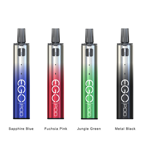 Compact and lightweight design of Joyetech eGo Pod for portable vaping.