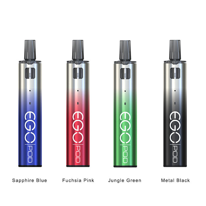 Compact and lightweight design of Joyetech eGo Pod for portable vaping.