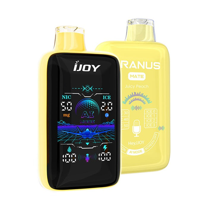 iJOY Uranus Mate 40K featuring an easy-to-read digital display with nicotine and ice levels.