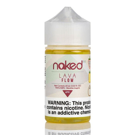 Tropical fruit fusion of Naked 100 Lava Flow E-Juice, delivering smooth, rich flavor and thick clouds with a 70% VG and 30% PG mix.