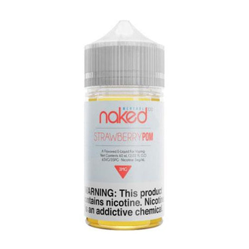 Close-up of Naked 100 Brain Freeze E-Juice, offering a perfect balance of 65% VG and 35% PG for smooth, flavorful vaping and large cloud production.