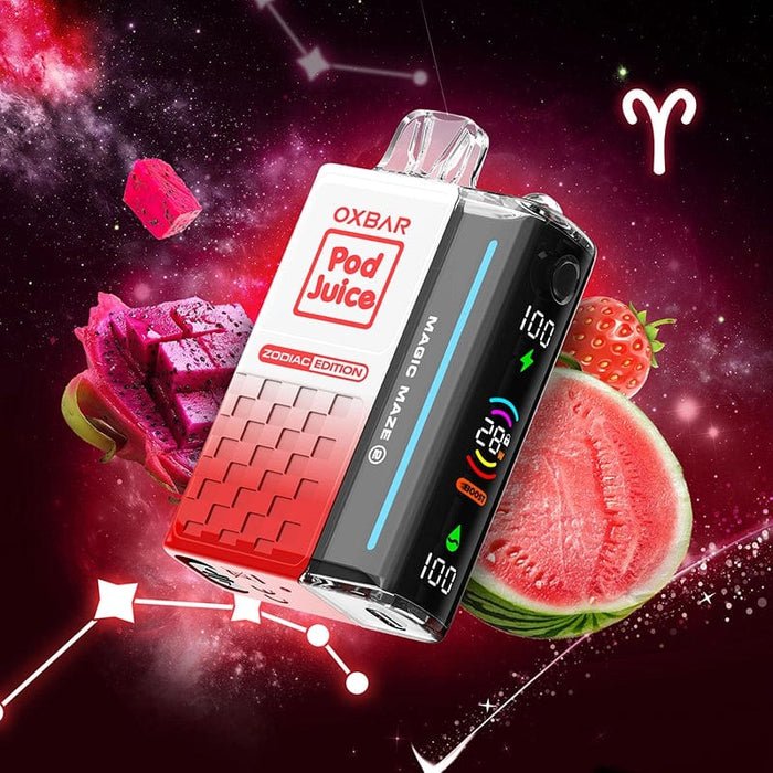 OXBAR Pod Juice Magic Maze 2.0 providing smooth, rich flavor and vapor with every puff.