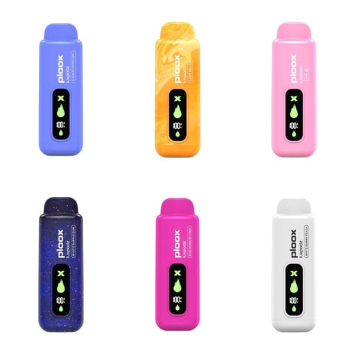 Ploox Me X 15000 Puff Disposable Vape with digital screen showing battery and e-liquid level at VapeNear Online Vape Shop