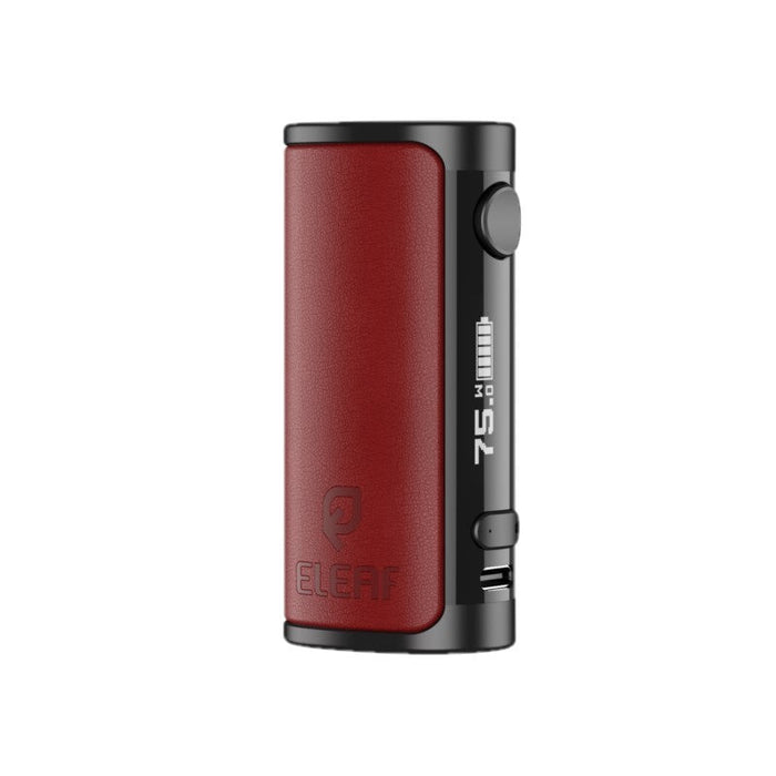 Eleaf iStick i75 Box Mod showcasing OLED screen for clear vaping data.