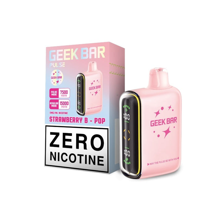 Geek Bar Pulse Disposable Vape with 16ml e-liquid and nicotine-free formula, designed for MTL vaping enthusiasts and healthier choices.