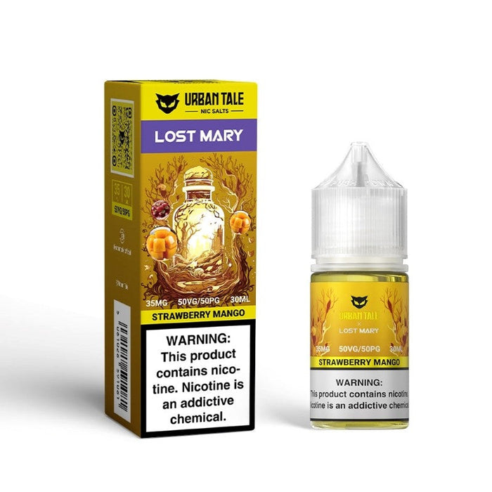 30ml Tropic Mango Ice E-Liquid with 50% VG, 50% PG blend, delivering sweet mango and cool mint flavors in each puff.