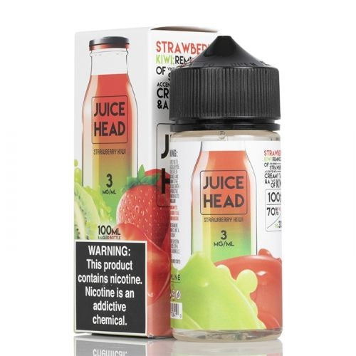 Enjoy the refreshing taste of Juice Head Strawberry Kiwi E-Juice, a perfect balance of ripe strawberries and tangy kiwis.