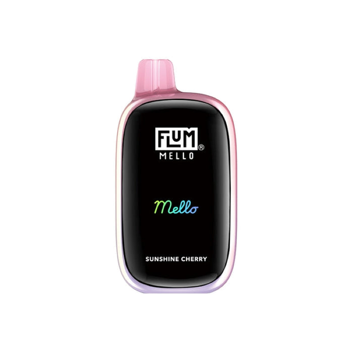 Flum Mello disposable vape with 15ml pre-filled e-liquid and 5% nicotine strength available at MistVapor.