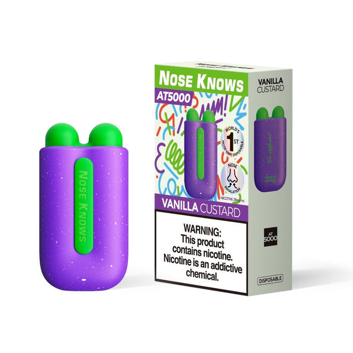 Enhanced flavor delivery with Nose Knows AT5000 disposable vape.