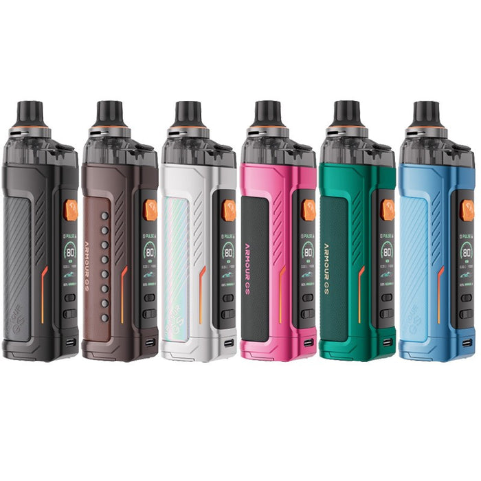 Vaporesso Armour GS Pod Mod Kit with adjustable airflow and top-filling system for an enhanced vaping experience.