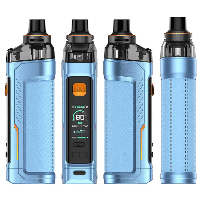 Vaporesso Armour GS Pod Mod Kit with ergonomic leather grip design for comfortable and secure vaping.