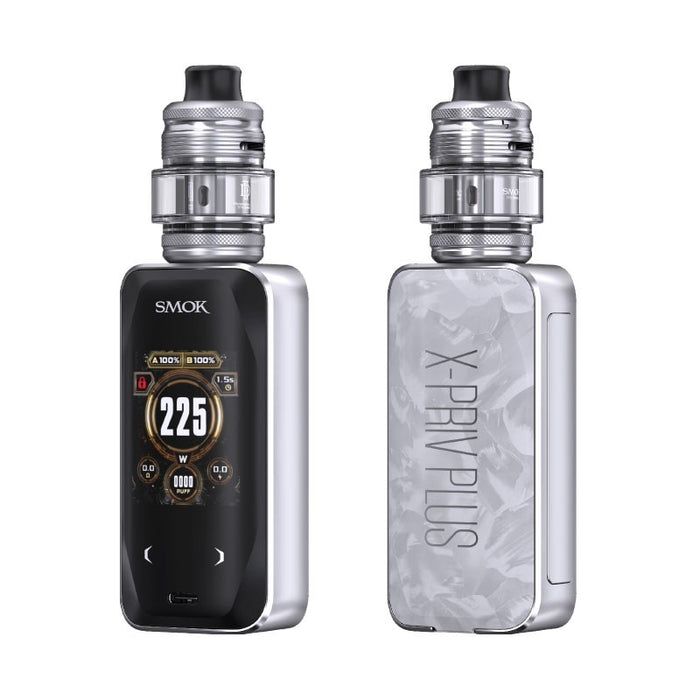 Top-fill SMOK X-PRIV Plus pod kit with fast Type-C charging and child lock design
